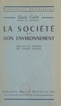 La société et son environnement