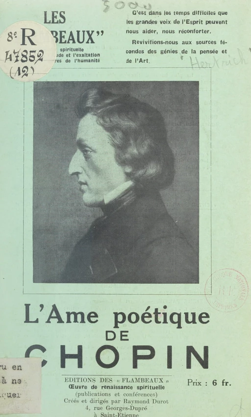 L'âme poétique de Chopin - Charles Hertrich - FeniXX réédition numérique