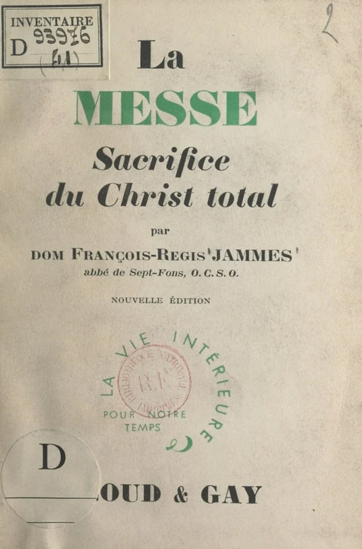 La messe - François-Régis Jammes - FeniXX réédition numérique