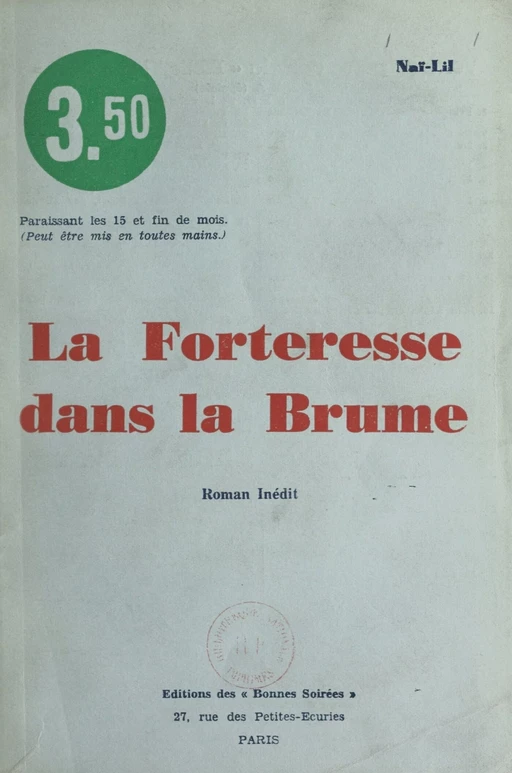 La forteresse dans la brume -  Naï Lil - FeniXX réédition numérique