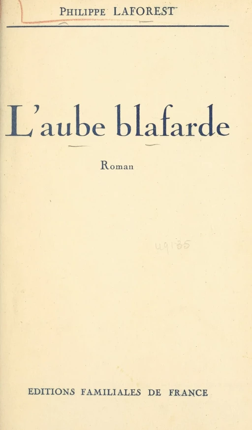 L'aube blafarde - Philippe Laforest - FeniXX réédition numérique