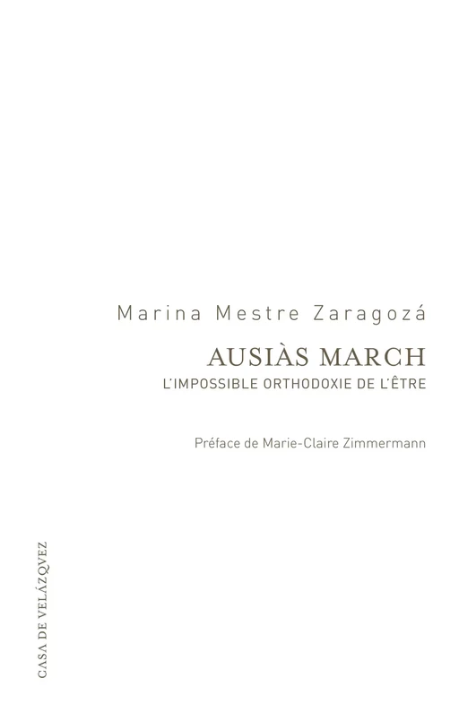 Ausiàs March - Marina Mestre Zaragozá - Casa de Velázquez