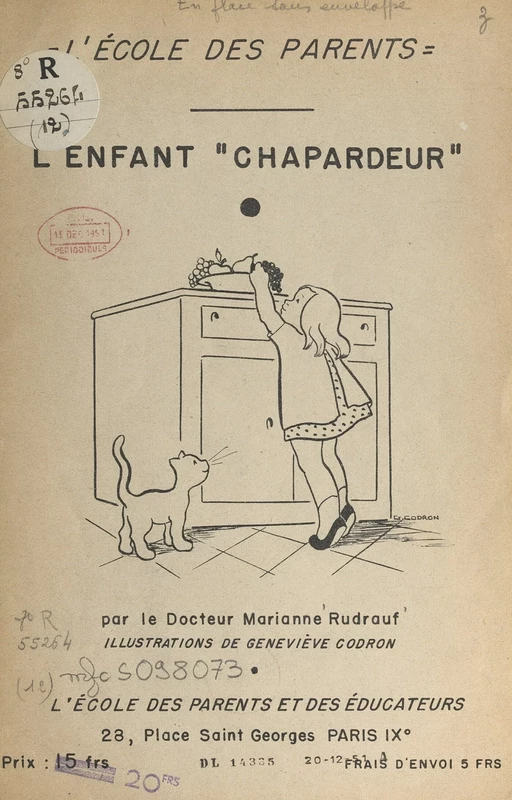 L'enfant chapardeur - Marianne Rudrauf - FeniXX réédition numérique