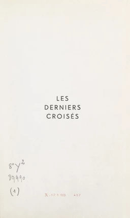 Les derniers croisés