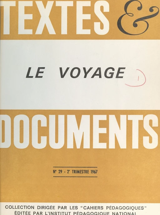 Le voyage - Jean Delannoy - FeniXX réédition numérique