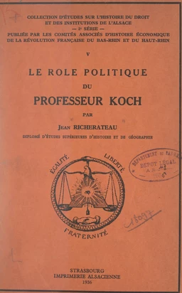 Le rôle politique du professeur Koch