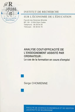 Analyse coût-efficacité de l'enseignement assisté par ordinateur