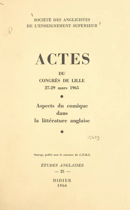 Aspects du cosmique dans la littérature anglaise