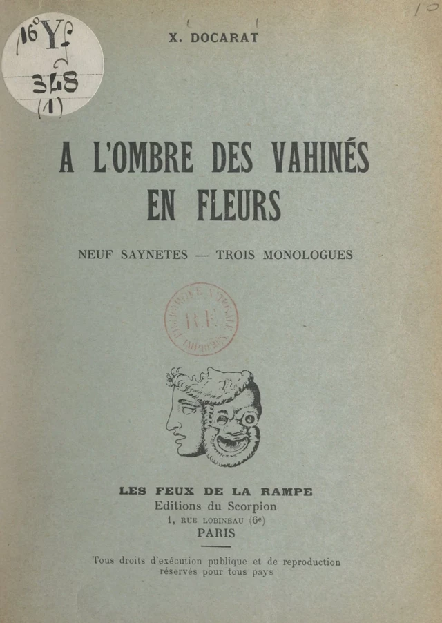 À l'ombre des Vahinés en fleurs - X. Docarat - FeniXX réédition numérique