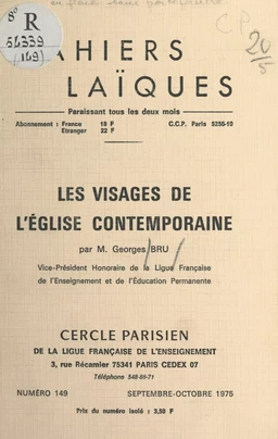 Les visages de l'Église contemporaine