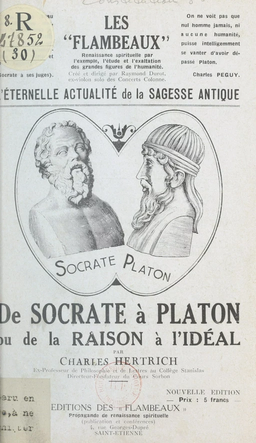 L'éternelle actualité de la sagesse antique - Charles Hertrich - FeniXX réédition numérique