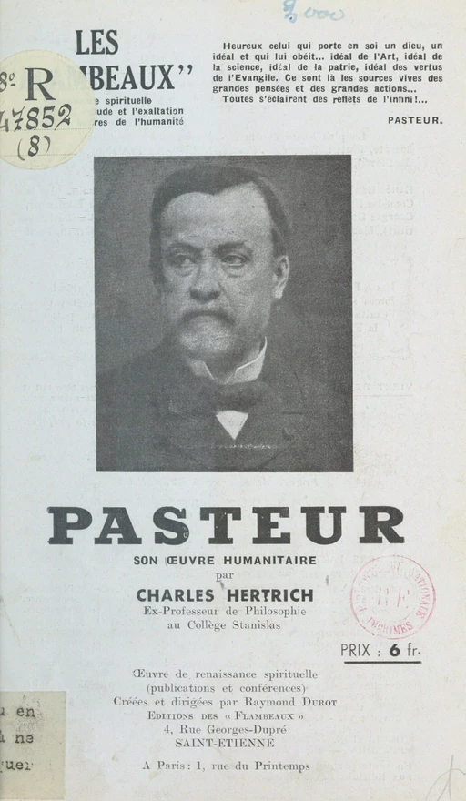 Pasteur - Charles Hertrich - FeniXX réédition numérique