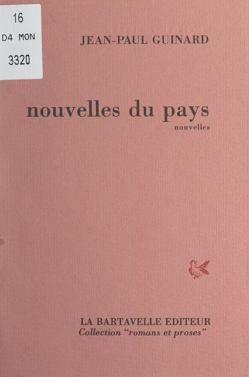 Nouvelles du pays - Jean-Paul Guinard - FeniXX réédition numérique