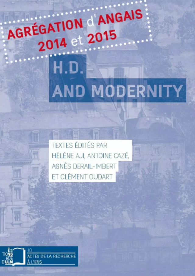 H.D and Modernity -  - Éditions Rue d’Ulm via OpenEdition