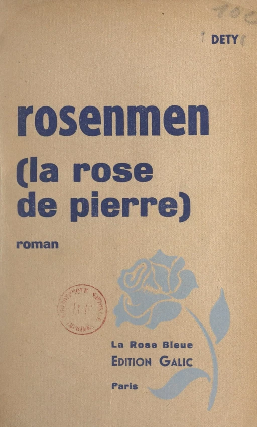 Rosenmen - Luc Dety - FeniXX réédition numérique