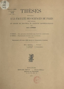 Sur quelques propriétés des fonctions algébroïdes