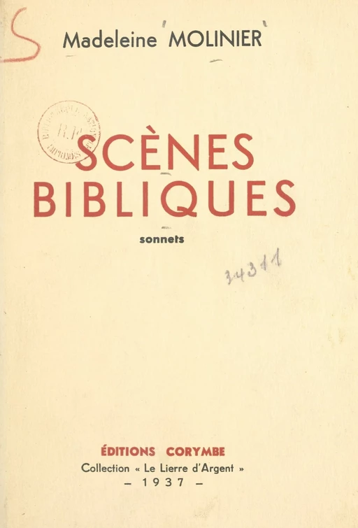 Scènes bibliques - Madeleine Molinier - FeniXX réédition numérique