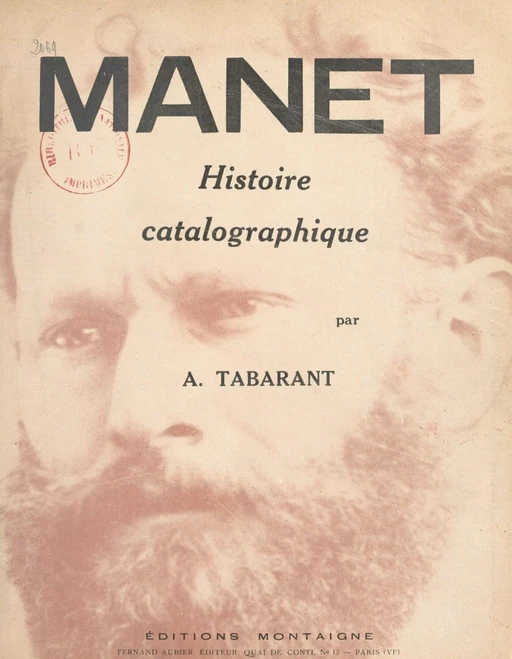 Manet - Adolphe Tabarant - FeniXX réédition numérique