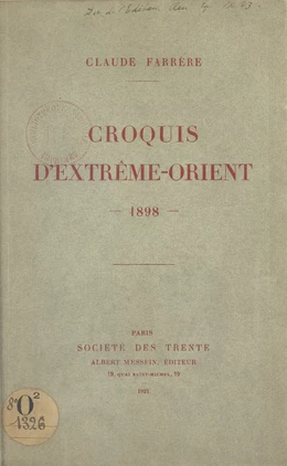 Croquis d'Extrême-Orient