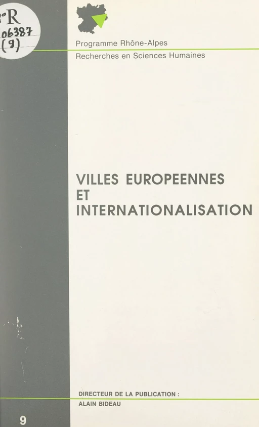 Villes européennes et internationalisation - Marc Bonneville, Marie-Andrée Buisson, Nicole Commerçon, Nicole Rousier - FeniXX réédition numérique