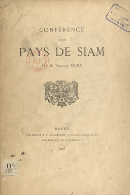 Conférence sur le pays de Siam