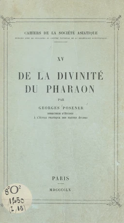 De la divinité du pharaon