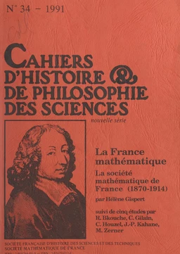 La France mathématique : la Société mathématique de France, 1872-1914