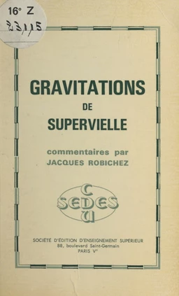 Gravitations, de Supervielle