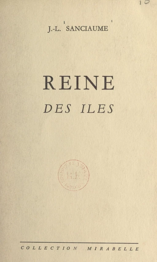 Reine des îles - J.-L. Sanciaume - FeniXX réédition numérique