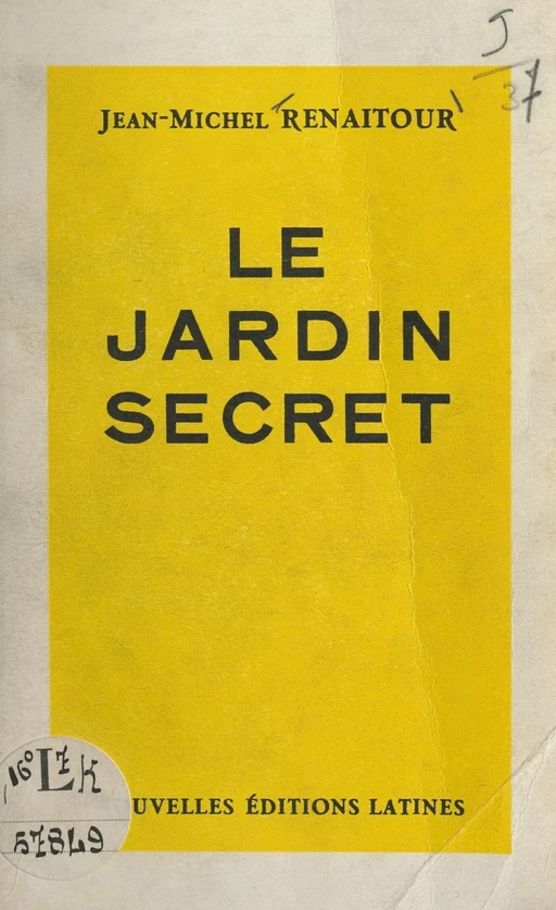 Le jardin secret - Jean-Michel Renaitour - FeniXX réédition numérique