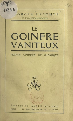 Le goinfre vaniteux