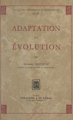 Adaptation et évolution