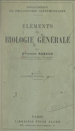 Éléments de biologie générale