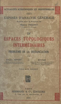 Espaces topologiques intermédiaires : problème de la distanciation