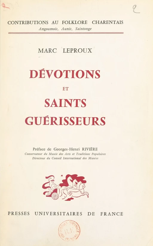 Dévotions et saints guérisseurs - Marc Leproux - FeniXX réédition numérique