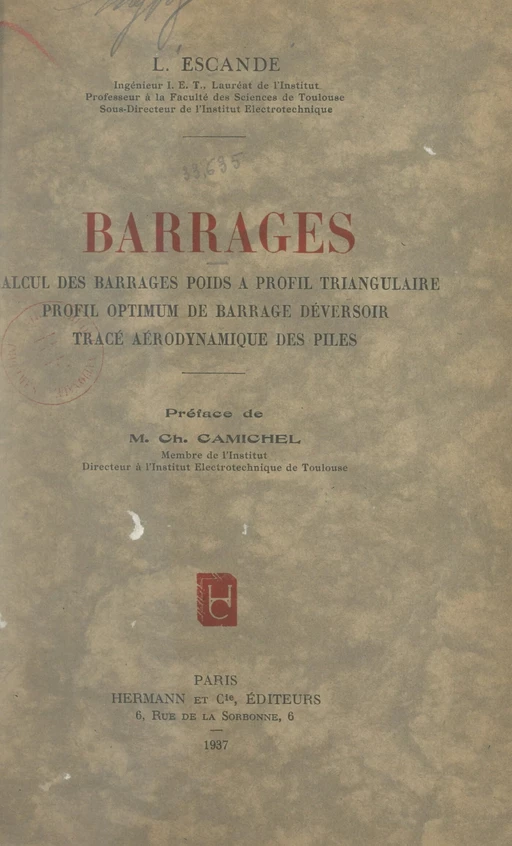 Barrages - Léopold Escande - FeniXX réédition numérique