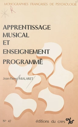 Apprentissage musical et enseignement programmé