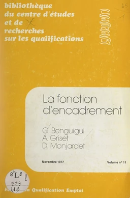 La fonction d'encadrement