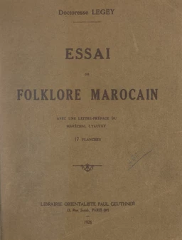 Essai de folklore marocain