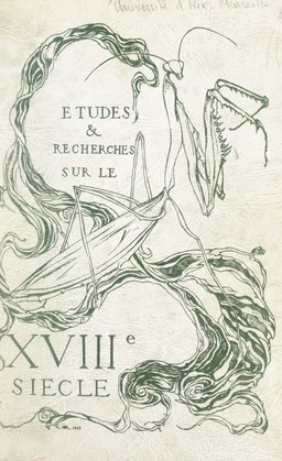 Études et recherches sur le XVIIIe siècle