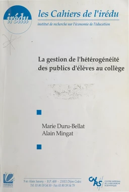 La gestion de l'hétérogénéité des publics d'élèves au collège