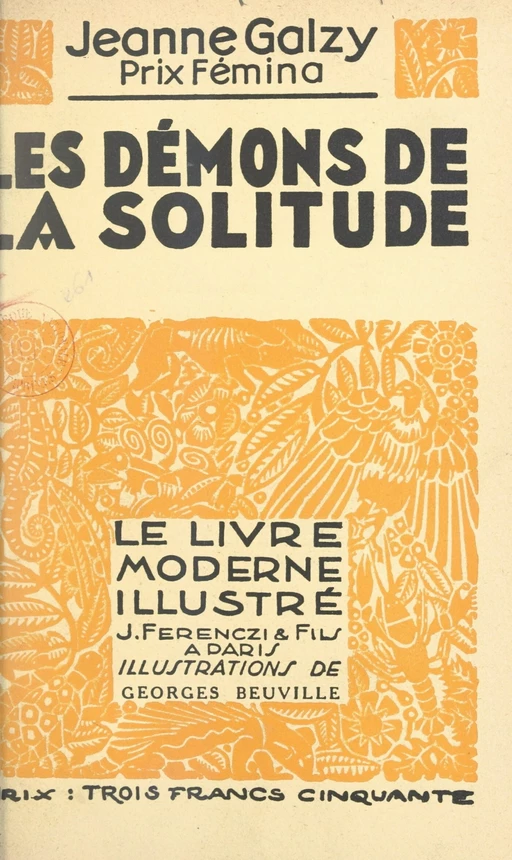 Les démons de la solitude - Jeanne Galzy - FeniXX réédition numérique