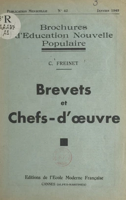 Brevets et chefs-d'œuvre