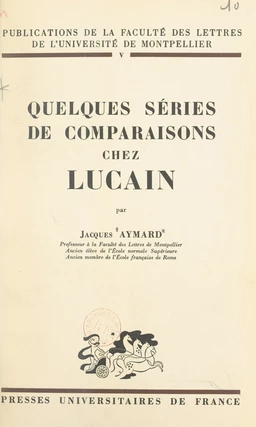 Quelques séries de comparaisons chez Lucain