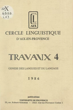 Genèse des langues et du langage