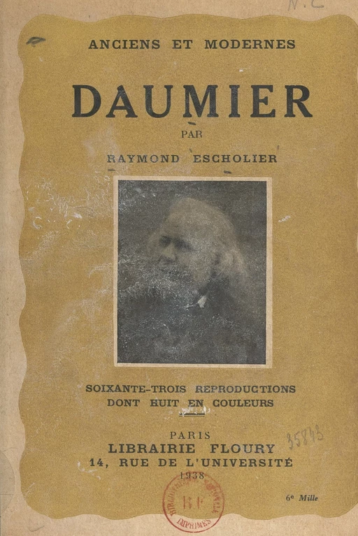 Daumier - Raymond Escholier - FeniXX réédition numérique