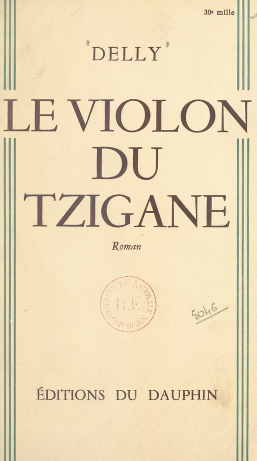 Le violon du Tzigane -  Delly - FeniXX réédition numérique