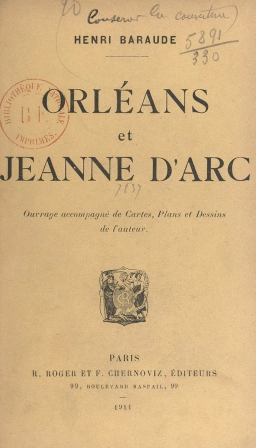 Orléans et Jeanne d'Arc - Henri Baraude - FeniXX réédition numérique