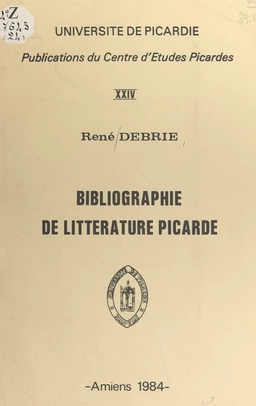 Bibliographie de littérature picarde