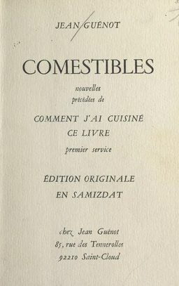 Comestibles